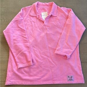 NWT sloppy Joe pink collar 02 sweatshirt, size 1